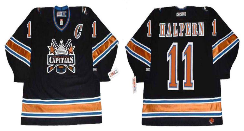 2019 Men Washington Capitals 11 Halpern black CCM NHL jerseys